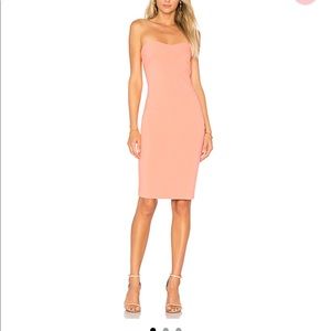STRAPLESS APRICOT COCKTAIL DRESS FROM REVOLVE, 6